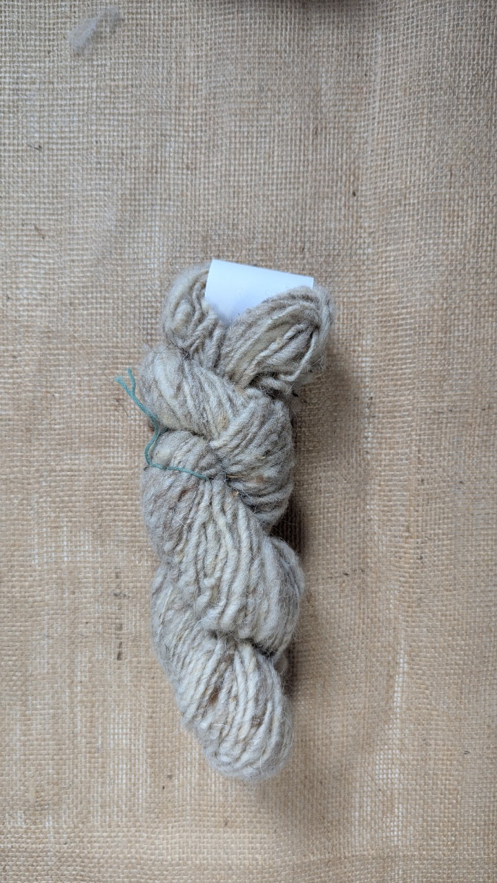 Aran, 1 ply, mixed, 84 grams - Handspun Yarn