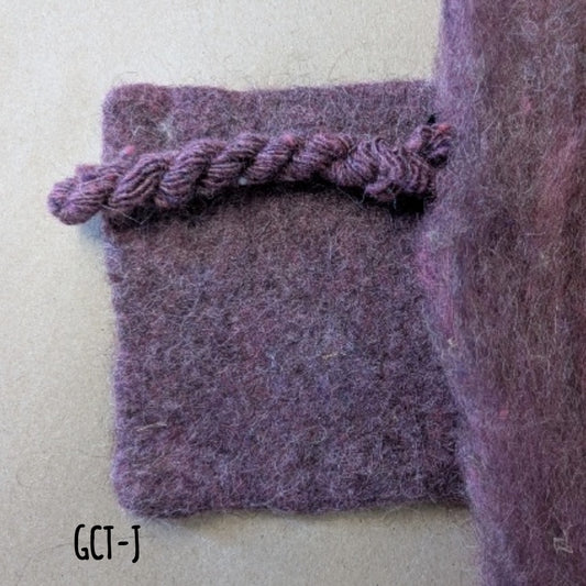 Dark pink roving for felting and spinning and weaving