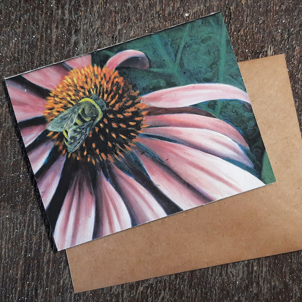 wildflower seed card farm artwork bees gardening