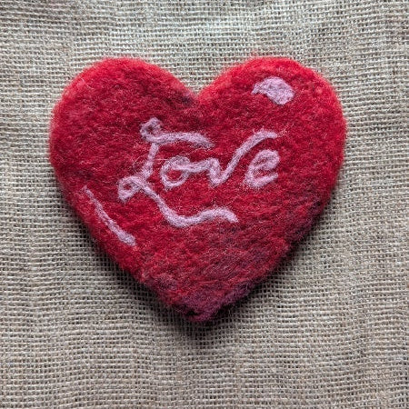 valentine heart feltin kit