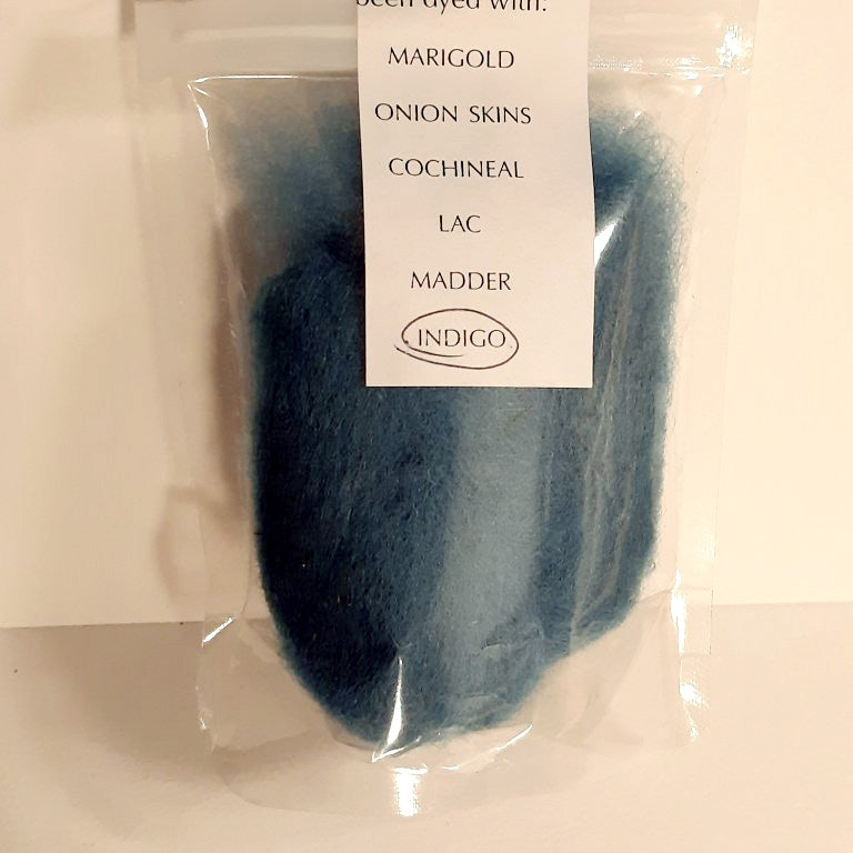 needle felting wool colour natural dye