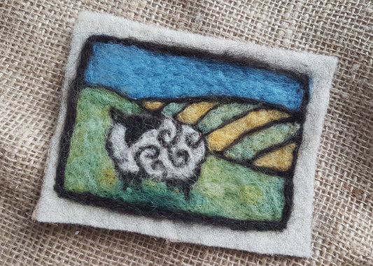 Introduction to Needle Felting a Picture- 2 hour workshop