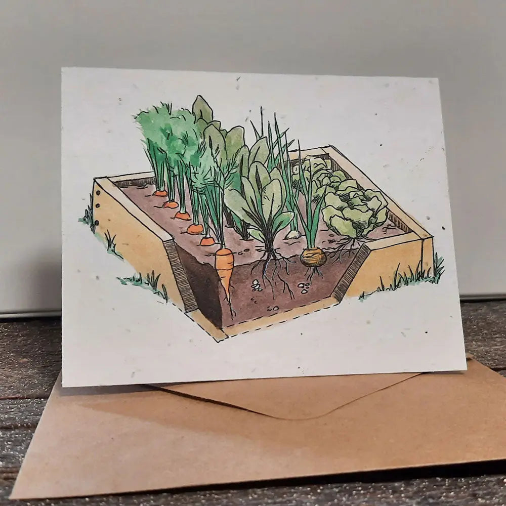 wildflower seed card farm artwork mycelium gardening urban farming