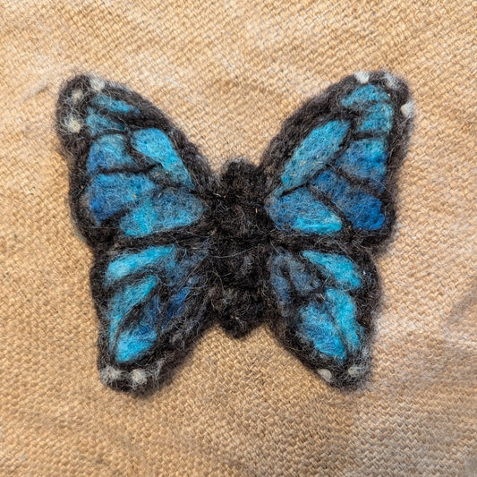 Needle Felting Kit- Blue Butterfly