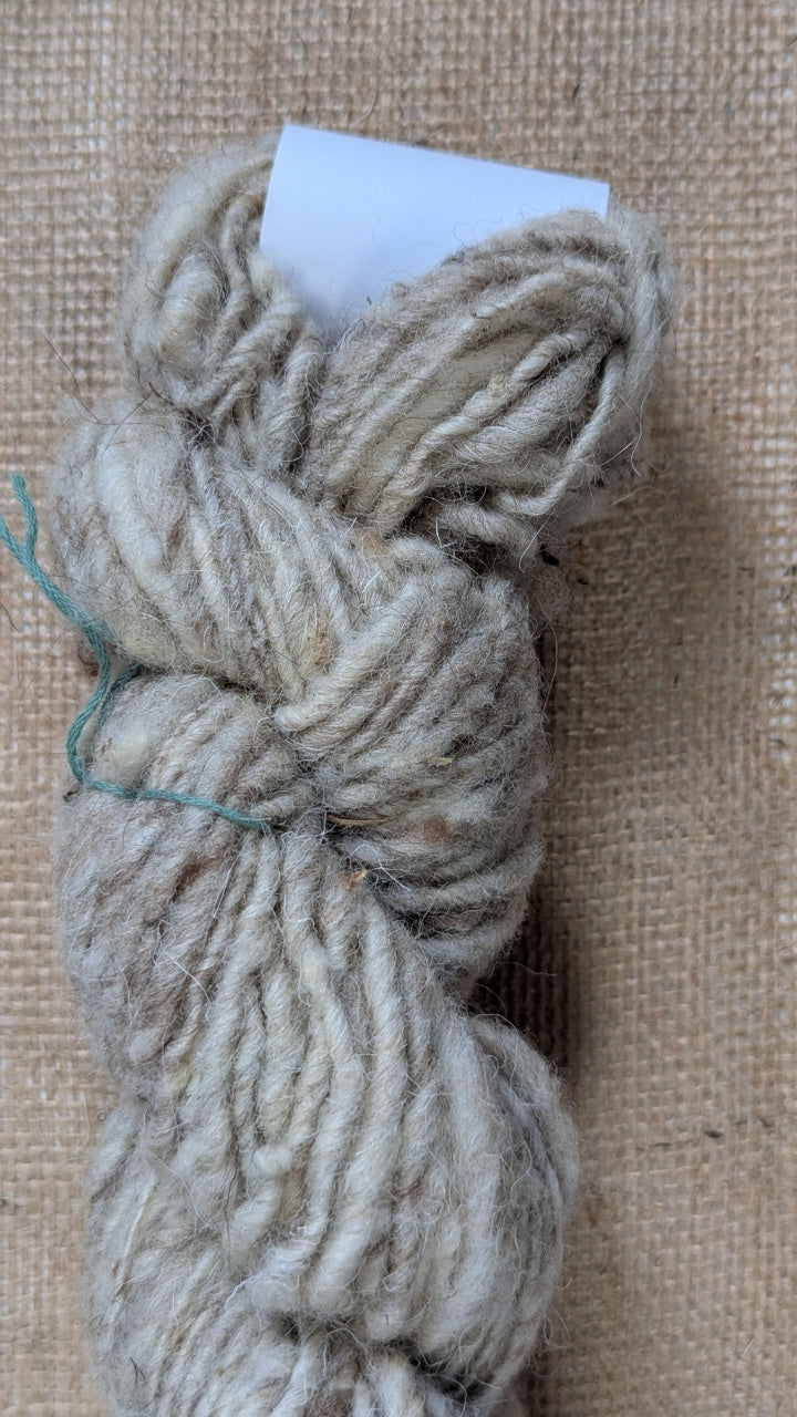 Aran, 1 ply, mixed, 84 grams - Handspun Yarn