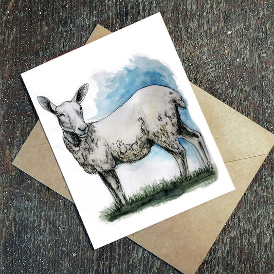 Blue Faced Leicester Sheep - Plantable seed paper cards