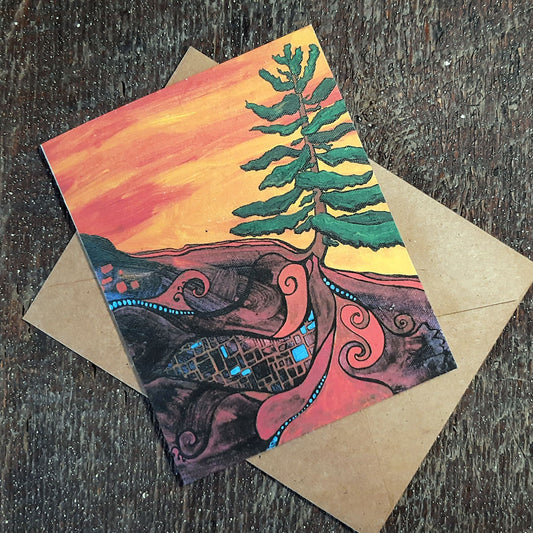 Connection: Sunset Symbiosis - Plantable seed paper cards