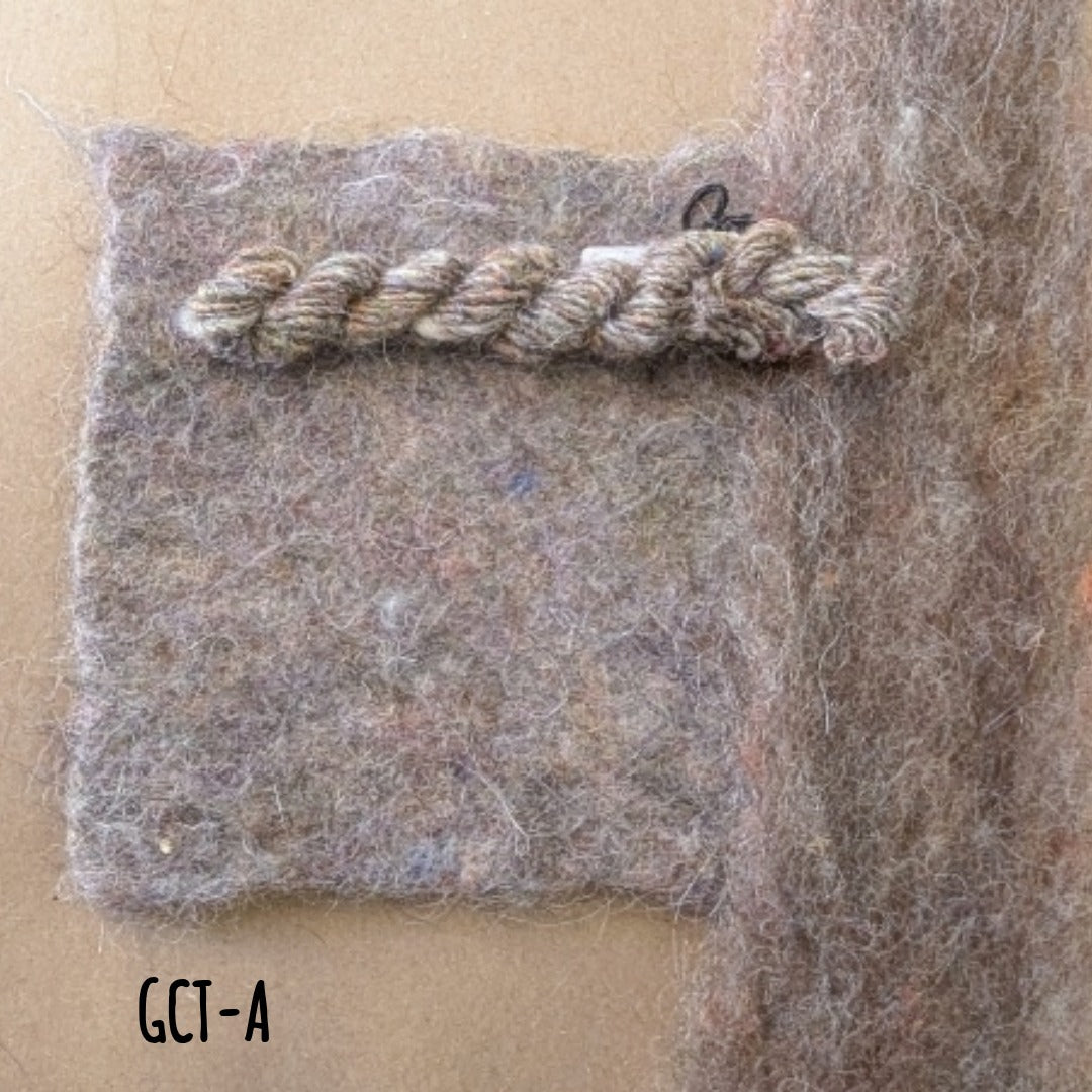 Brown roving for hand spinning weaving and felting