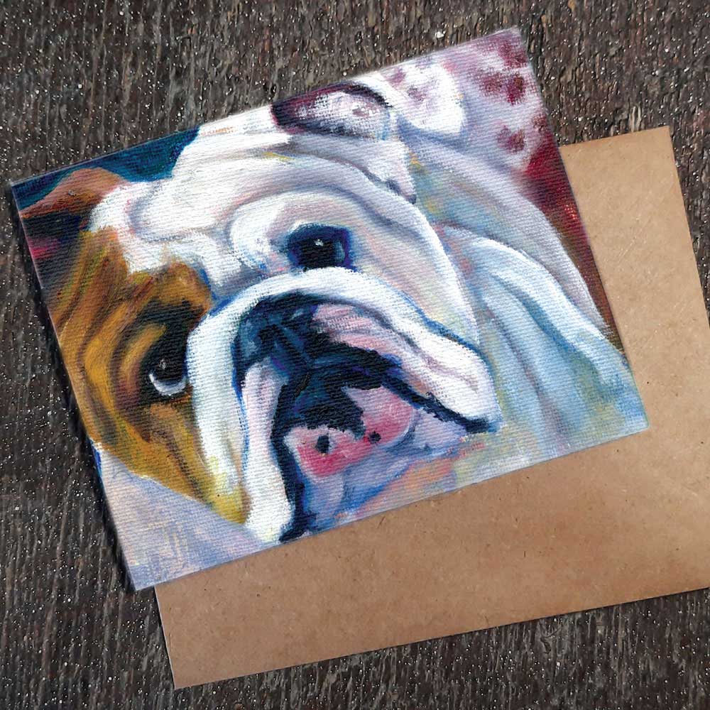Wildflower Seed Greeting Card - Bulldog