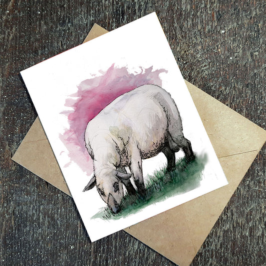 Wildflower Seed Greeting Card - SHEEP_HAMPSHIRE