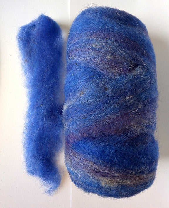 Twilight Blue - Blue, Purple Roving