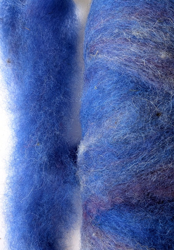 Twilight Blue - Blue, Purple Roving