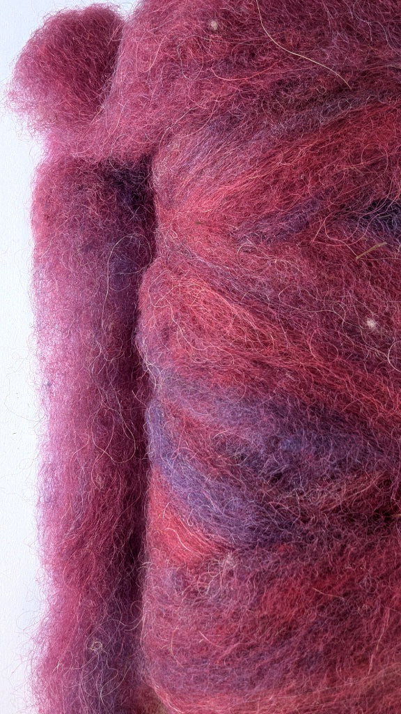 Japanese Maple- Red, Orange, Purple Roving