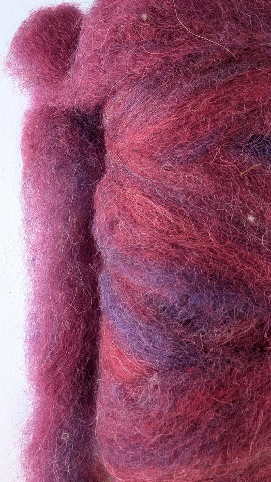 Japanese Maple- Red, Orange, Purple Roving