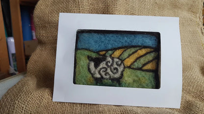 July 17: 2024-Introduction to Needle Felting- Needle Felted Greeting Card EcoWool Canada