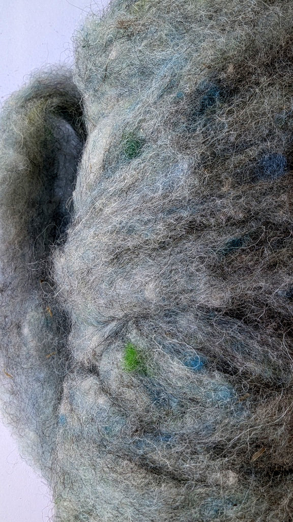 Winter Surf - Grey, Turquoise, Green  Roving